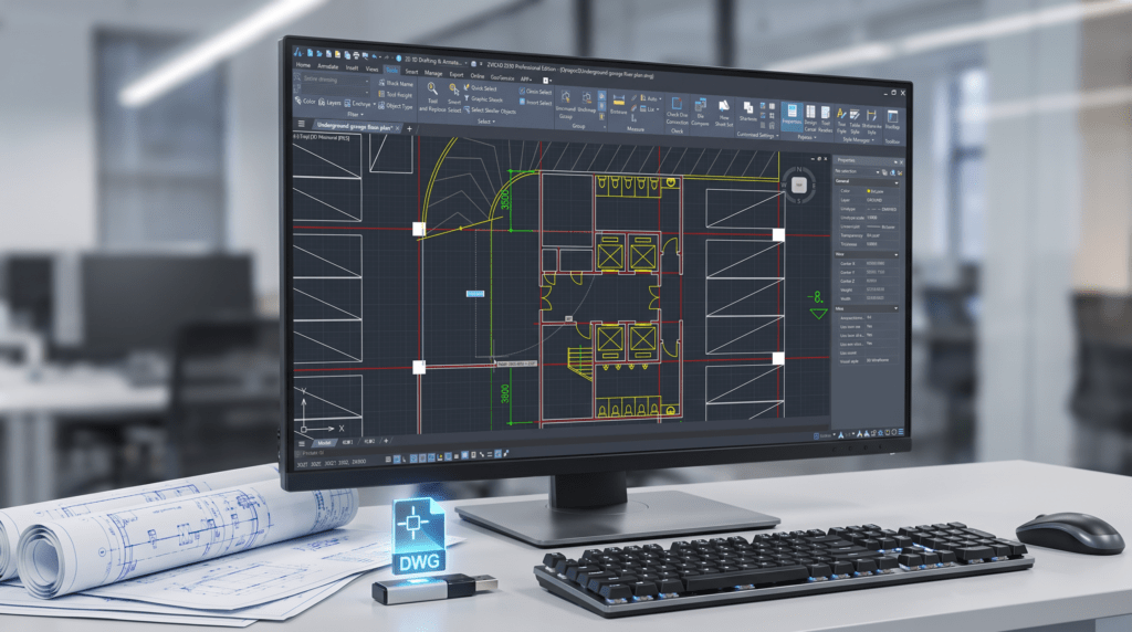DWG compatible CAD software for engineering drawings