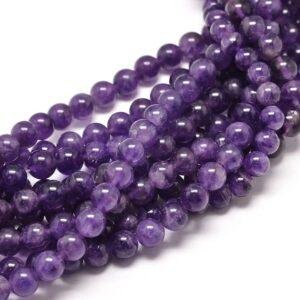 Amethist kralen 8 mm — streng van circa 45 stuks