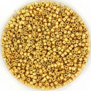 Miyuki Delica 11/0 Duracoat Galvanized Gold — 5 gram