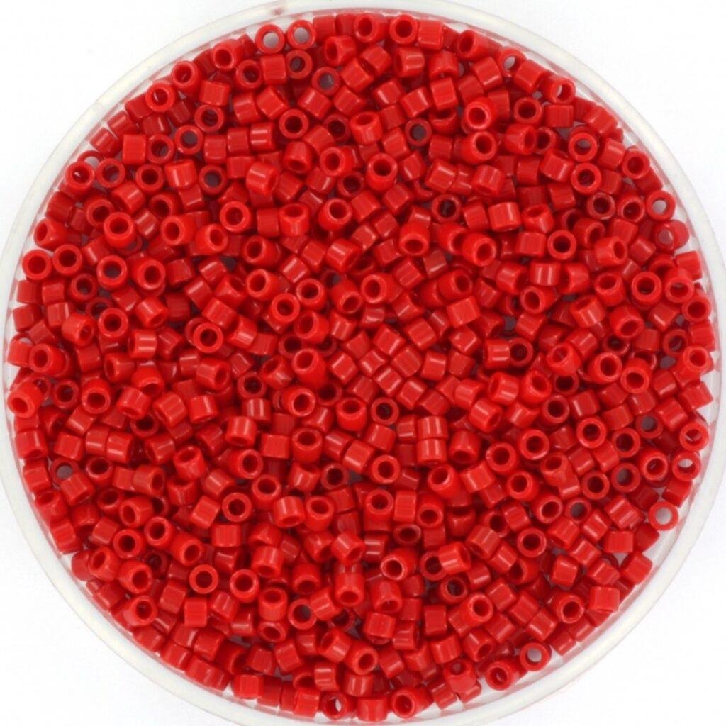 Miyuki Delica 11/0 Opaque Red — 5 gram