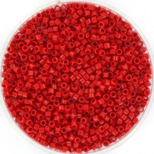 Miyuki Delica 11/0 Opaque Red — 5 gram
