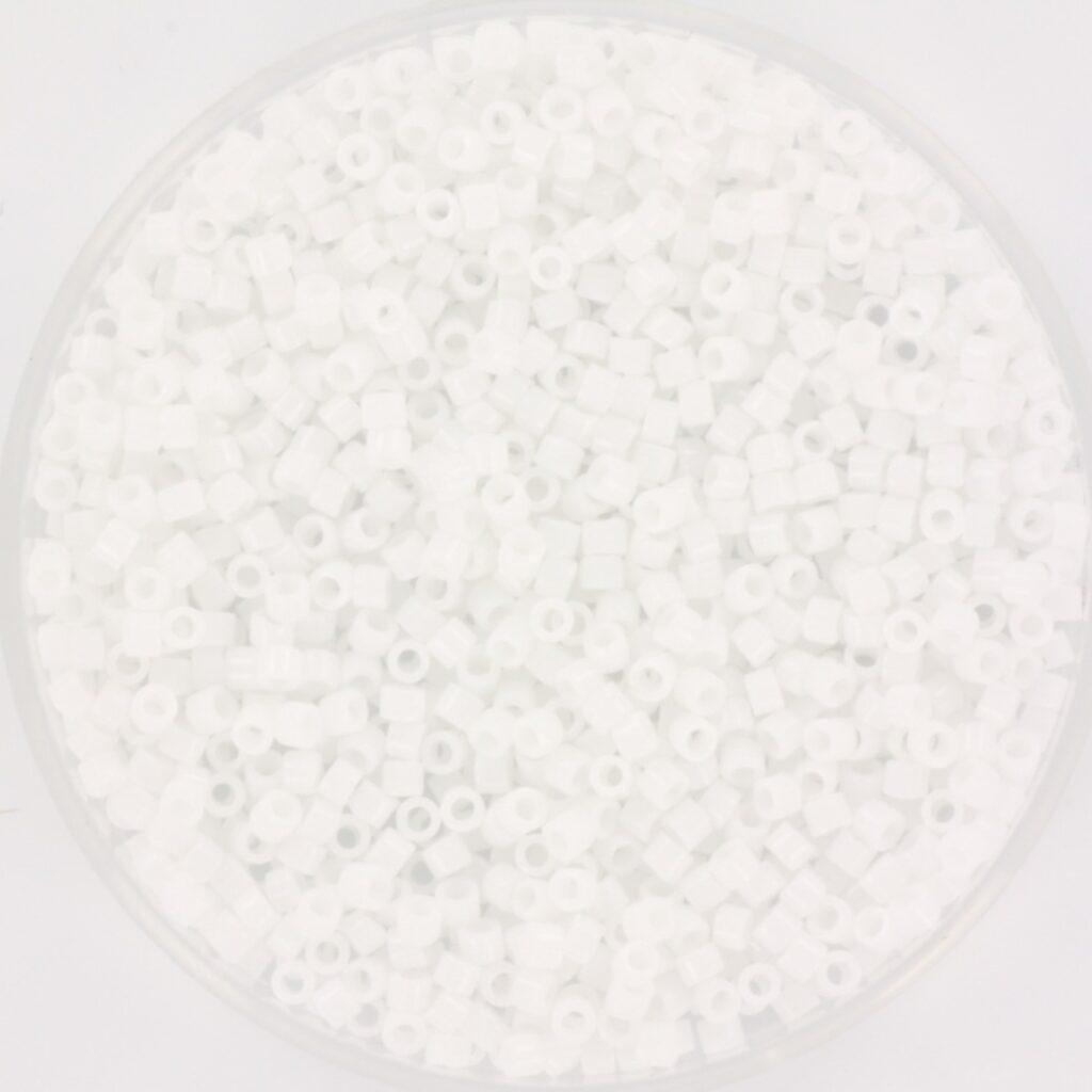 Miyuki Delica 11/0 Opaque White — 5 gram