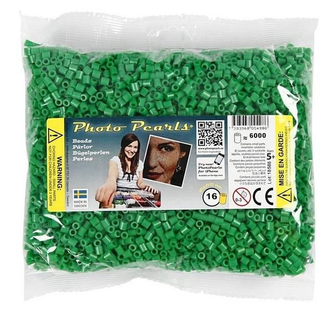 PhotoPearls strijkkralen groen — 6000 stuks