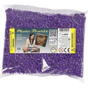 PhotoPearls strijkkralen paars — 6000 stuks