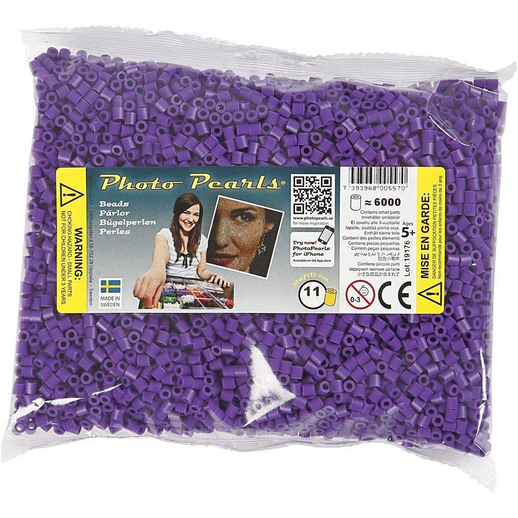 PhotoPearls strijkkralen paars — 6000 stuks