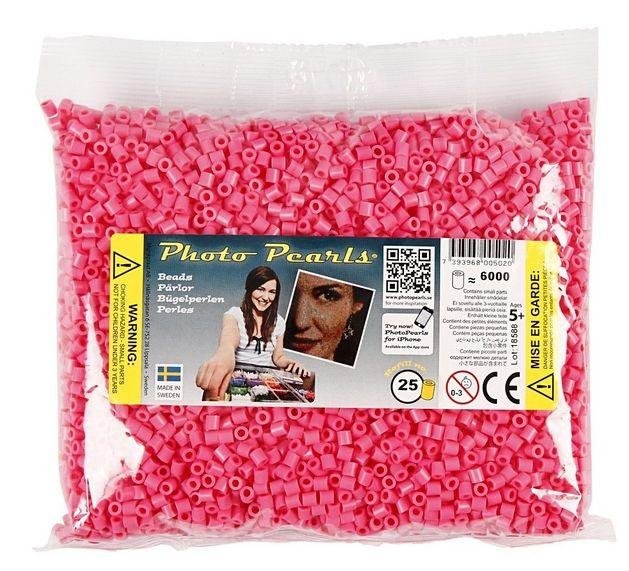PhotoPearls strijkkralen roze — 6000 stuks