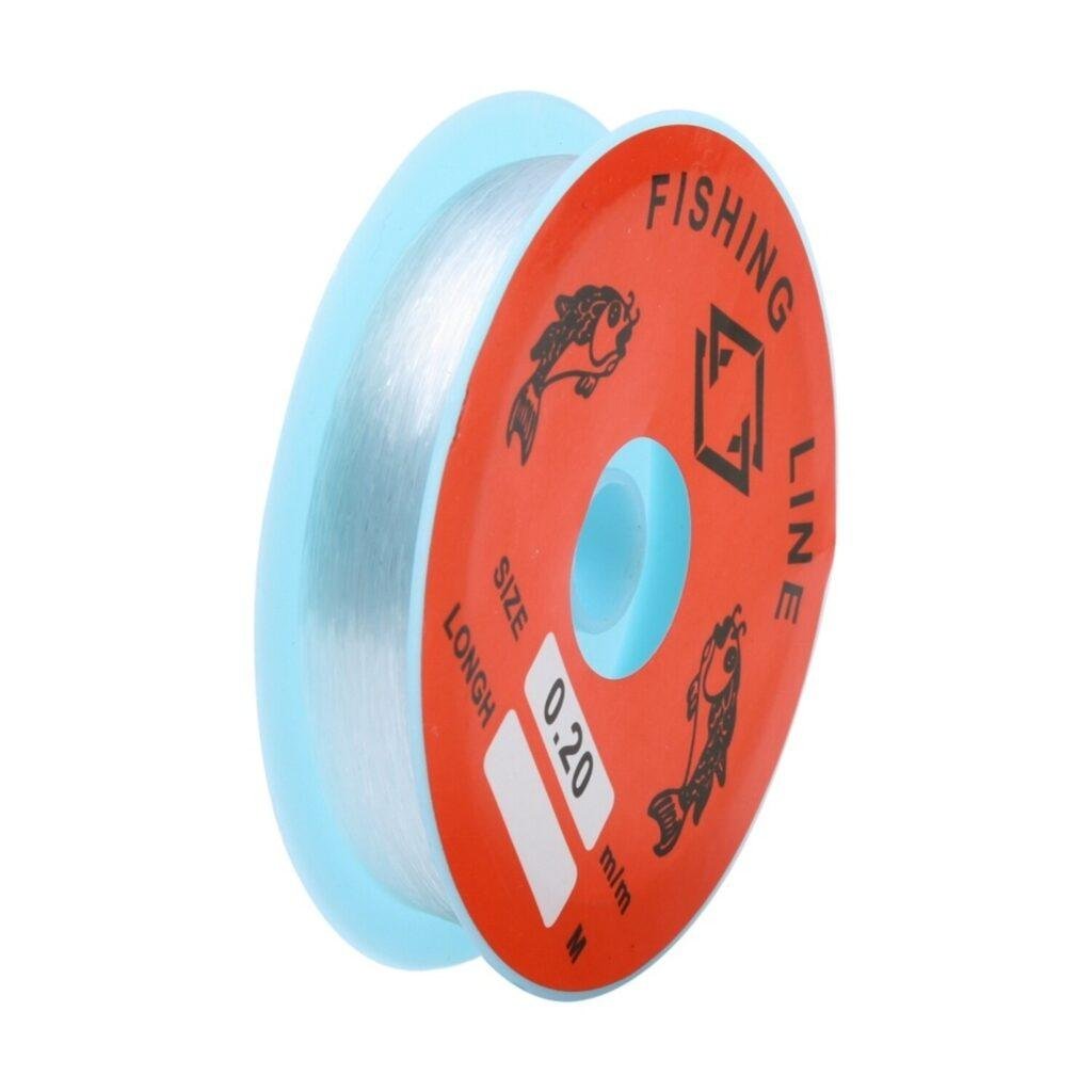 Transparant nylondraad 0,2 mm — rol van 100 meter